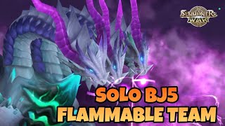 FLAMMABLE amp F2PTEAM FOR SOLO BJ5 Summoners War  Sky Arena [upl. by Koffman]