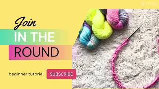 My favorite way to join in the Round knitting tutorial for beginners Learn to knit with this easy [upl. by Siugram]