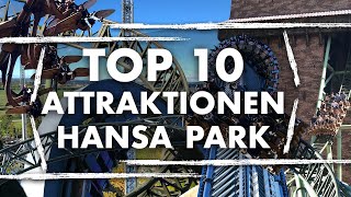 TOP 10 Fahrgeschäfte im Hansa Park 2024 [upl. by Schuster]