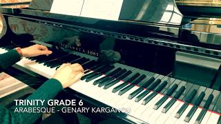 Trinity Grade 6 Arabesque by Karganov Op6 No4 syllabus 20212023 and 20182020 [upl. by Percy]