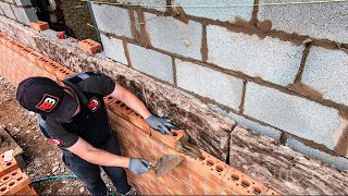 Bricklaying  Building Bungalow Extension Part 2 [upl. by Horatio864]