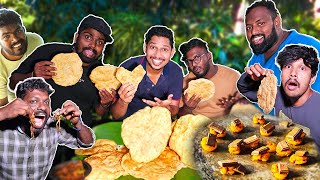 செய்வினை கணவாய் 🦑 உலகில் முதல் தடவை புது வித சமையல் 🍫🍤  Jaffna Youtubers Cooking  Sri Lanka [upl. by Ecnal]