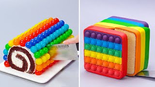 15 Best Satisfying Rainbow Cake Ideas 🌈 How To Make Cake Decorating Tutorials For Any Occasion [upl. by Notxam830]