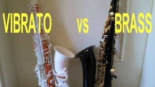 Comparison Vibrato A1S vs brass saxophone 2 [upl. by Adnohser]