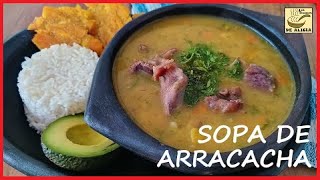 SOPA DE ARRACACHA  RECETAS COLOMBIANAS [upl. by Nitsua]