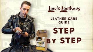 Lewis Leathers Leather care guide  Step by step [upl. by Alius]