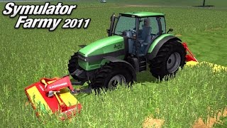 Symulator Farmy 2011 4  sianokosy LS 2011 gameplay pl [upl. by Asfah]