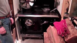 Burning Wood In A Kitchen Queen and Stove Top Fans [upl. by Siegfried]