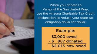 Arizona Charitable Tax Credit Explained [upl. by Yalcrab]