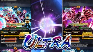 Ultra Blue Kaioken vs Ultra Rose Summon RaceDragon Ball Legends [upl. by Burtie]