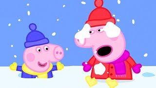 Peppa Pig in Hindi  Snow  Barf ❄️ हिंदी Kahaniya  Hindi Cartoons for Kids [upl. by Kenn145]