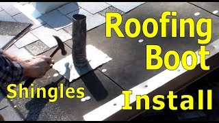 Roofing How to Install Lead Boot on Plumbing Vent Pipe Walkthrough [upl. by Gordon]