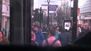 Manchester Metrolink Cross City 1 Line Cab Ride 111213 [upl. by Arretnahs]