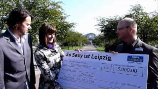 So sexy ist Leipzig  Scheckübergabe an Gewinnerin [upl. by Natsirc101]