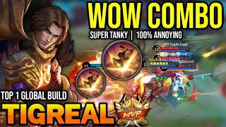 TIGREAL BEST BUILD 2023  BUILD TOP 1 GLOBAL TIGREAL GAMEPLAY  MOBILE LEGENDS✓ [upl. by Etta]