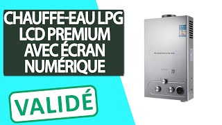 Avis Chauffeeau à gaz liquéfié LPG avec écran numérique LCD [upl. by Akemal851]