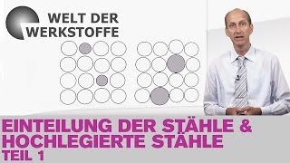 Die Welt der Werkstoffe Einteilung der Stähle und hochlegierte Stähle Teil 1 [upl. by Nyladnewg188]