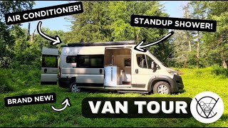 BRAND NEW 2023 Promaster Custom Camper Van Tour [upl. by Nahgem]