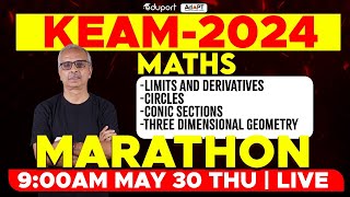 KEAM 2024 Maths  Marathon  1  Eduport KEAM [upl. by Atoiganap995]