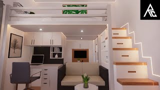 Minimalist Loft Bed Idea for Small Rooms [upl. by Porta367]