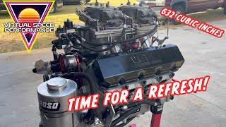 Monster Big Block Chevy Nitrous 632 Tear Down [upl. by Roxy]