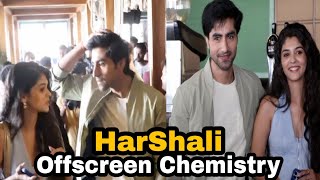 HarshAli Harshad Chopda amp Pranali Rathods Cuteness Comfort amp Offscreen Chemistry Shining Through [upl. by Hareemas]