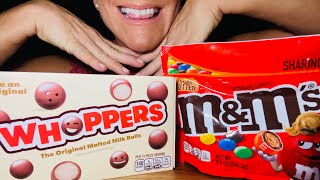 ASMR Whoppers amp Peanut Butter MampM’s [upl. by Arhaz339]