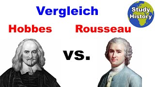 Hobbes und Rousseau im Vergleich I Leviathan vs Gesellschaftsvertrag I Anthropologie [upl. by Kucik]