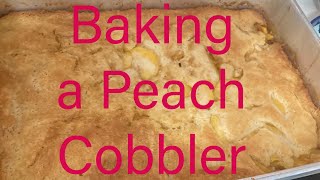 Bake a peach cobbler with me [upl. by Adamsun]