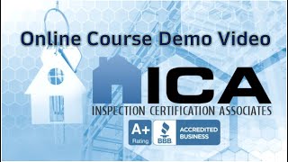 ICA Home Inspection New Course Demo Video [upl. by Narah]