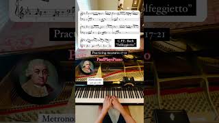 💥“Nice surprise Mr Bach”👏 Practicing CPE Bach “Solfeggietto” ❇️ Metronome speed ⬆️⬆️ [upl. by Imre]