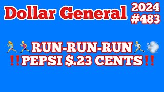 2024483🏃🏽‍♀️🏃‍♂️Dollar General Couponing‼️RUNRUN‼️PEPSI 23 CENTS‼️Must Watch👀👀 [upl. by Acinehs840]