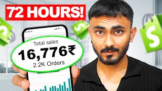 I Tried Indian Dropshipping For 72 Hours Straight [upl. by Hanikehs]