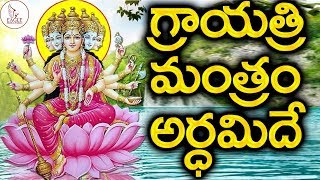 గాయత్రీ మంత్రం అర్థమిదే  Gayatri Mantra Word by Word Meaning In Telugu  Eagle Media Works [upl. by Tillo]