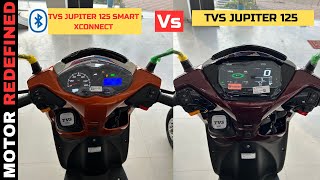 2023 TVS Jupiter 125 All Smart XConnect Vs Standard Model Comparison  Value for Money Kaun Hai [upl. by Alleahcim]