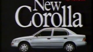 Toyota Corolla 1994 Australian TV ad  quotThe really roomy new Corollaquot sedan version [upl. by Girand110]