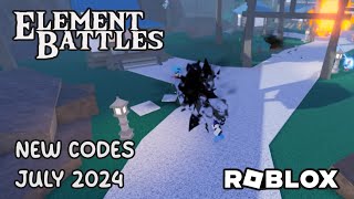 Roblox Element Battles New Codes July 2024 [upl. by Chretien]