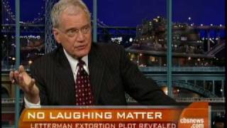 David Letterman Extortion Details [upl. by Gundry]