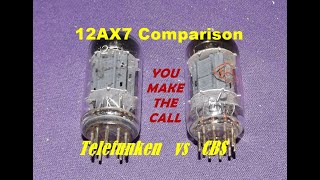 CBS 12AX7 vs TELEFUNKEN 12AX7 Tube Comparison Hamer Slammer T5M Telecaster thru a Peavey XXX 112 [upl. by Sidonie]