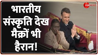 75th Republic Day Parade 2024 Update भारतीय संस्कृति देख मैक्रों भी हैरान Emmanuel Macron [upl. by Jilli]