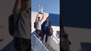 Dodgers return home with World Series trophy 🏆 baseball shortsviral mlb worldseriesmvp [upl. by Scammon]