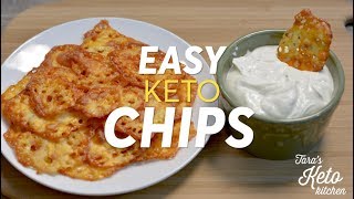 Keto Chips Zero Carb Easy Delicious Just One Ingredient  Taras Keto Kitchen [upl. by Adnohsak589]