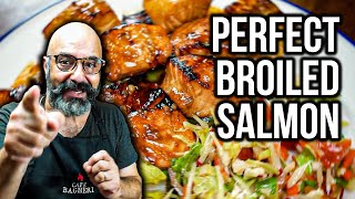 How to make PERFECT Broiled Salmon and Scallions [upl. by Grounds210]