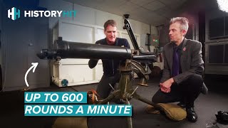 Dan Snow Tests One Of The Worlds First Machine Guns [upl. by Choo]