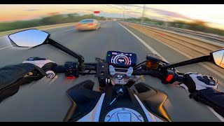 Evening Cruise  PURE SOUND CFMOTO 450NK 4K 2024 [upl. by Aened]