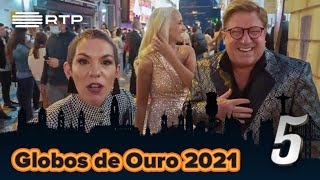 Beatriz Gosta nos Globos de Ouro 2021  5 Para a MeiaNoite  RTP [upl. by Aicenad]