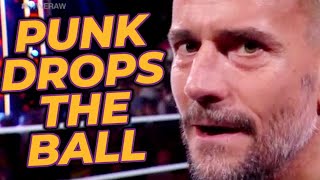 CM Punk BLOWS IT In WWE Raw Return Promo [upl. by Suchta676]