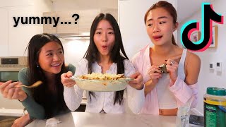 TikTok For You Page decides What We Eat For a Day VIRAL RECIPES [upl. by Herrle105]