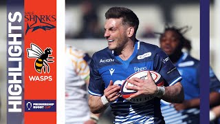 Sale Sharks v Wasps  HIGHLIGHTS  SevenTry Win In Comfortable Victory  Premiership Cup 202122 [upl. by Ebba]