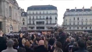 La Marseillaise chantée sur la place du Ralliement [upl. by Nyledam]